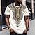 preiswerte 3D-T-Shirt für Männer-Herren T Shirt Graphic Farbblock Stammes Rundhalsausschnitt Bekleidung 3D-Druck Outdoor Täglich Kurzarm Bedruckt Modisch Designer Ethnisch