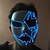 economico Illuminazione di Props di Halloween-luce al neon led maschera led maschera spaventosa di halloween cosplay party masque maschere mascherate costume di halloween carnevale bagliore oggetti di scena per feste