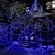 お買い得  ハロウィンの屋外-ハロウィンデコレーション 巨大なクモの巣が400個のLEDパープルライトで点灯 ハロウィーンの装飾用クモの巣 屋内外のパーティーお化け屋敷の装飾