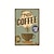 cheap Metal Tin Sign-1pc Coffee Metal Tin Sign Coffee Vintage Plaque Decor, Home Decor, Restaurant Decor, Bar Decor, Cafe Decor, Garage Decor, Wall Decor, Water-proof, Dust-proof 20x30cm/8&#039;&#039;x12&#039;&#039;