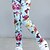 voordelige Broeken-Kinderen Voor meisjes Legging Bloemig Actief Buiten 7-13 jaar Lente Luipaard Print Magnolia chrysant