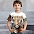 preiswerte 3D-T-Shirts für Jungen-Jungen 3D Graphic Tier Leopard T-Shirt Kurzarm 3D-Druck Sommer Frühling Aktiv Sport Modisch Polyester kinderkleidung 3-12 Jahre Outdoor Casual Täglich Regular Fit