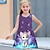 cheap Girl&#039;s 3D Dresses-Girls&#039; 3D Graphic Cat Butterfly Dress Sleeveless 3D Print Summer Spring Sports &amp; Outdoor Daily Holiday Cute Casual Sweet Kids 3-12 Years Casual Dress A Line Dress Tank Dress Above Knee Polyester