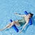 olcso Szabadtéri szórakozás és sport-felfújható övháló függőágy összecsukható kettős felhasználású háttámla lebegő sor víz rekreációs nyugágy medence úszó ágy kanapé