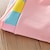 preiswerte Sets-2 Stück kinderkleidung Mädchen Farbblock Tasche Set aus Kapuzenpullover und Jogginghose einstellen Langarm Modisch Outdoor 7-13 Jahre Frühling Rosa Purpur