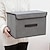 levne Oblečení a Skladování-jednoduchý velkokapacitní organizér, prachotěsná výklopná skládací nádoba, multifunkční box, skládací úložný box z netkané textilie úložný box na oblečení