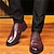 halpa Miesten Oxford-kengät-Miesten Oxford-kengät Derby-kengät Muodolliset kengät Nahkaiset loaferit Kävely Liiketoiminta Klassinen Vapaa-aika Häät ulko- Päivittäin Nappanahka Hengittävä Mukava Liukumaton Nauhat Musta Ruskea
