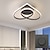 זול אורות תקרה ניתנים לעמעום-תקרה LED מנורת תקרה מודרנית אומנותית מתכת בסגנון אקריליק עמעום ללא מדרגות חדר שינה אורות גימור צבועים 110-240v ניתן לעמעום בלבד עם שלט רחוק 85-265v