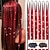 tanie Szydełkowe włosy-czarne włosy zestaw świecidełek z narzędziem 6 sztuk 1200 nici świecidełka do włosów żaroodporne bajkowe włosy musujące błyszczące brokatowe świecidełka przedłużanie włosów dla kobiet dziewczyn dzieci
