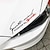 ieftine Autocolante de Mașină-populare 2 bucăți autocolante grafice din vinil pentru mașină de curse auto reflectorizante, negru și roșu