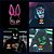 cheap Novelties-Halloween Neon Mask Led Mask Masque Masquerade Party Masks Light Glow In The Dark Funny Masks