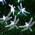 abordables Guirlandes Lumineuses LED-1 pc solaire libellule guirlandes lumineuses étanche 20 led libellule guirlandes lumineuses éclairage décoratif pour intérieur/extérieur maison jardin pelouse clôture patio fête