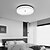 billiga Takfasta och semitakfasta taklampor-flush mount led rund taklampa 40/50cm svart ultratunn 3 färg taklampa för sovrum badrum vardagsrum kök 110-240v