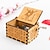abordables favor de fiesta-Caja de música manual de madera, puesto de juguete, exhibición de regalos, pintura exquisita, estilos de caja de música tallada