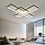 Χαμηλού Κόστους Φώτα Οροφής με Dimmer-Φωτιστικό οροφής led 55/78cm Σχεδίαση γεωμετρίας 3/5 φωτός με ρυθμιζόμενο αλουμίνιο βαμμένα φινιρίσματα πολυτελείας μοντέρνου στυλ κρεμαστά φωτιστικά κρεβατοκάμαρας 110-240v ρυθμιζόμενα μόνο με