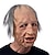 cheap Halloween 2023-Cosplay Old Man Mask UFO Alien Head Cover Bald Handsome Young Beauty Old Grandma COS Full Face Mask