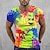 ieftine tricou 3d pentru bărbați-Bărbați Tricou Grafic Curcubeu Stil Nautic Îmbrăcăminte Tipărire 3D În aer liber Zilnic Manșon scurt Imprimeu Epocă Modă Designer
