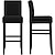 Χαμηλού Κόστους Κάλυμμα καρέκλας τραπεζαρίας-2 τμχ ελαστικό μαύρο σκαμπό μπαρ καρέκλα παμπ slipcover λευκό σκαμπό κάλυμμα πάγκος μαύρο για τραπεζαρία καφέ μπαρ σκαμπό ύφασμα ζακάρ με ελαστικό πάτο
