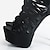 levne Dámské sandály-dámské podpatky sandály jehlové sandály na platformě vysoký podpatek jehlové jehlové vykukující špička zip černé sandály