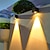 abordables Appliques d&#039;extérieur-solaire applique murale cour extérieure étanche jardin lampe mur clôture éclairage décor lumière pour la maison balcon terrasse atmosphère lumière mur lavage lumière