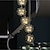 abordables Lámparas de araña únicas-Candelabros de cristal de lujo, diseños de racimo, candelabro putnik, accesorio de techo, luz colgante dorada para comedor, cocina, sala de estar, restaurante (oro, 18/36 luces) 110-240v