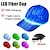 זול חדשנות-כובע סיב אופטי led כובע עם 7 צבעים זוהרים זוהרים edc בייסבול כובעי USB טעינת מדליק כובעים מסיבת אירוע led חג המולד כובע לחג לאירוע