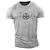 billiga Mäns grafiska t -shirt-grafiska skjorttryck för herr kompass svart armégrön mörkgrå t-shirt bomullsblandning avslappnad kortärmad bekväm