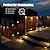 cheap Pathway Lights &amp; Lanterns-Solar Outdoor Garden Lights Staircase Wall Lights Waterproof Step Lights LED Guide Lights for Garden Yard Porch Wedding Party Decor 1pc