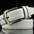 abordables Cinturones de hombre-Hombre Bandas Cinturón Cinturón para hombres Cinturón de Cintura Negro Blanco Cuero de PU Legierung Contemporáneo moderno Color sólido/liso Ropa Cotidiana Vacaciones Casual Diario