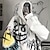 voordelige Cosplay anime hoodies en T-shirts voor dagelijks gebruik-Oversized hoodie Voor Dames Volwassenen 3D afdrukken Terug naar school Casual / Dagelijks