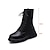 cheap Combat Boots-Women&#039;s Boots Platform Boots Combat Boots Plus Size Outdoor Daily Solid Colored Mid Calf Boots Lace-up Platform Round Toe Punk Casual Minimalism Walking PU Leather Faux Leather Zipper Black White