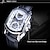 tanie Zegarki mechaniczne-forsing retro męski zegarek mechaniczny luksusowa moda biznesowa automatyczny zegarek szkieletowy męski mechaniczny wodoodporny zegarek zegar męski