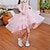cheap Party Dresses-Flower Girl&#039;s Dress Solid Color Sleeveless Wedding Special Occasion Sequins Mesh Fashion Adorable Elegant Polyester Maxi Party Dress Feather Dress Swing Dress Summer Spring 3-13