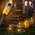 billige Pathway Lights &amp; Lanterns-solenergi utendørs flammelys, vanntett lampe landskap dekorasjon lys dekorasjon, topp bånd krystall 13led for utendørs hage stier stier rundt fester, camping, grilling