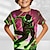 preiswerte 3D-T-Shirts für Jungen-Jungen 3D Graphic Karikatur T-Shirt Kurzarm 3D-Druck Sommer Frühling Aktiv Sport Modisch Polyester kinderkleidung 3-12 Jahre Outdoor Casual Täglich Regular Fit