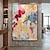tanie Obrazy abstrakcyjne-mintura ręcznie robione abstrakcyjne kolorowe obrazy olejne na płótnie dekoracja ścienna nowoczesny obraz do wystroju domu walcowane bezramowe nierozciągnięte malowanie