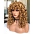 abordables Perruques Synthétiques Sans Bonnet-perruques blondes ondulées longues bouclées pour les femmes partie latérale perruque de fibre synthétique cosplay perruque de remplacement résistant à la chaleur perruques de partie cosplay halloween