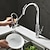 cheap Pullout Spray-Kitchen Faucet Pull Out Sink Mixer Vessel Tap with 3 Mode Spout, 360 Degree Rotate Single Handle with Cold and Hot Hose