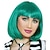 Недорогие Парик из искусственных волос без шапочки-основы-красный парик боб с челкой 12 дюймов короткие синтетические волокна боб парики для женщин короткие парики боб и Хэллоуин косплей парик боб