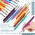 baratos costura e tricô e crochê-58pcs kit de crochê iniciantes conjunto de crochê com fio de crochê, conjunto de agulha de crochê portátil ganchos de crochê ergonômicos ganchos de crochê de renda macia estojo de agulha de crochê de viagem completo suprimentos de crochê de tricô