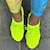 olcso Női tornacipők-Női Tornacipők Rózsaszín Extra méret Kényelmes cipők Szabadtéri Napi Tömör szín Nyár Lapos Kerek orrú Divat Alkalmi Kényelmes Futócipő Repülő szövés Papucs fluoreszkáló zöld Fekete Arcpír rózsaszín