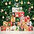 preiswerte Adventskalender-24 Stück Weihnachts-Adventskalender, Süßigkeitenbox, Weihnachts-Countdown, digitale Geschenkbox, Verpackung, Papierbox, Geschenkbox