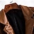 cheap Men&#039;s Blazers-Men&#039;s Faux Leather Jacket Pea Coat Blazer Outdoor Daily Wear Warm Button Pocket Fall Winter Plain Fashion Streetwear Lapel Regular Wine Black Coffee Jacket