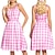 cheap Movie &amp; TV Theme Costumes-Doll Dress Women&#039;s Girls&#039; Movie Cosplay Retro Vintage Classic &amp; Timeless 1950s Pink Christmas Halloween Carnival Dress Headpiece