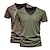 billige Casual T-shirts til mænd-Herre T-shirt Tee Top Vanlig V-hals Gade Ferierejse Kort Ærme Tøj 2stk Mode Designer Basale