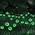 economico Halloween all&#039;Aperto-1 pc 0.5 W Luci LED ad energia solare Ad energia solare Impermeabile Decorativo Verde 1.2 V Cortile Giardino 6 Perline LED Halloween