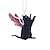 billiga Hängen och dekor till bilen-halloween trendig svart katt flygande katt bil hänge julgran hänge present semester present nyckelring hänge hänge väska hänge