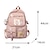 abordables Bolsas de libros-Mochila con bonitos accesorios de pin, colgante de felpa, mochila escolar kawaii, mochila estética bonita, regalo de vuelta a la escuela