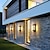 preiswerte Außenwandleuchten-Kristall-Wandleuchte für den Außenbereich, IP65, mit klarem Blasenglasschirm für Veranda und Garage, LED, 6 W, warmweiß, sandschwarz, 110–240 V