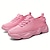 Недорогие Женские кроссовки-Жен. Кеды Розовый Большие размеры Комфортная обувь на открытом воздухе Повседневные Сплошной цвет Лето На плоской подошве Круглый носок Мода На каждый день Удобная обувь Беговая обувь